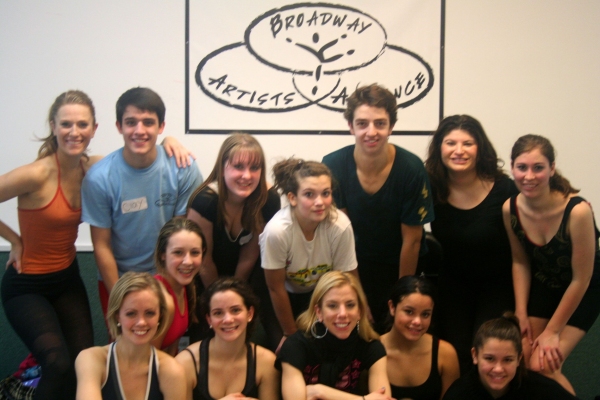 Marina Lazzaretto and the students of Broadway Artists Alliance Photo